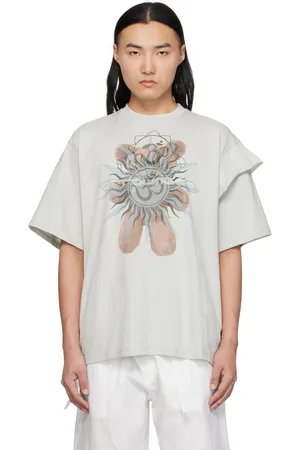 OTTOLINGER T-shirt surdimensionné gris à assemblage déconstruit