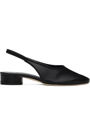 Aeyde Chaussures à talon bottier Dua noires en cuir nappa