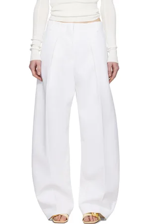 Jacquemus Pantalon Ovalo blanc - Les sculptures