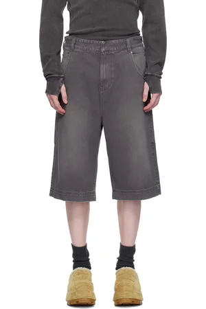 Entire Studios Short gris en denim