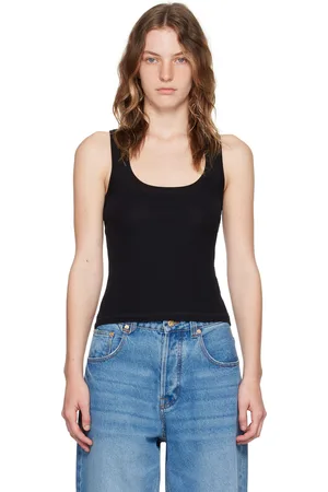 Jacquemus Débardeur noir à écusson en gros-grain - Les classiques
