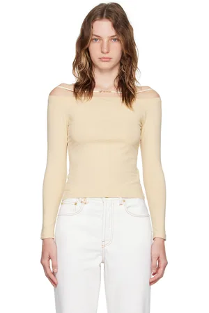 Jacquemus T-shirt à manches longues Sierra beige