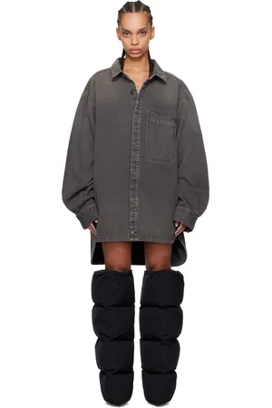 Entire Studios Chemise Herculean grise en denim