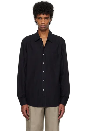 OUR LEGACY Chemise noire à coupe classique
