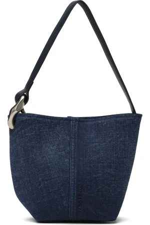 J.W.Anderson Petit sac seau bleu à logo et à maillon gourmette
