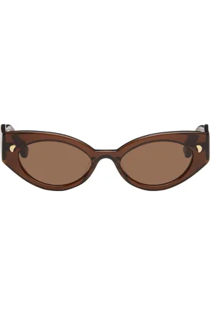 Nanushka Lunettes de soleil Azalea brunes