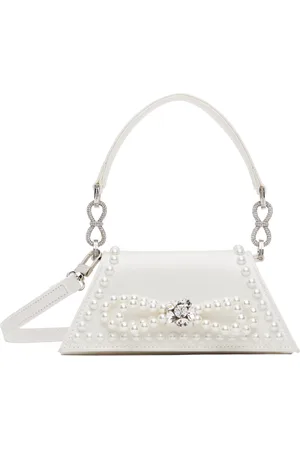 Mach & Mach Petit sac Samantha blanc à boucle étagée