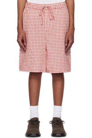 Marni Short rouge et blanc à motif guingan