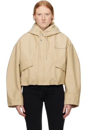 Jacquemus Blouson court de style parka Caraco beige - Les sculptures