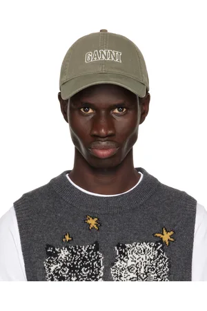 Ganni Casquette kaki à logo brodé