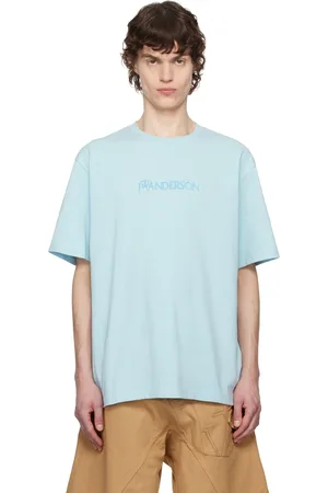 J.W.Anderson T-shirt bleu à logo floqué