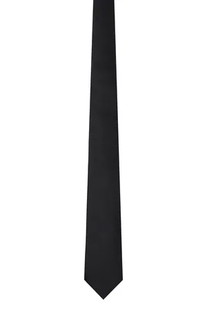 VALENTINO GARAVANI Cravate noire en soie