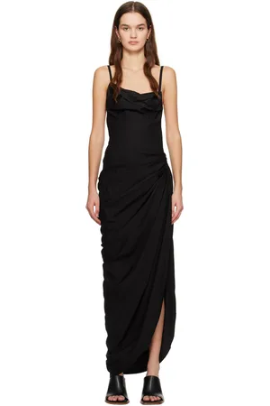 Jacquemus Robe longue Saudade noire - Les classiques