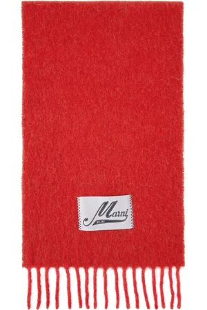 Marni Écharpe rouge en alpaga