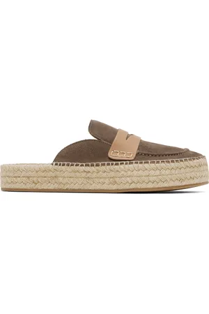 J.W.Anderson Mules de style espadrille taupe