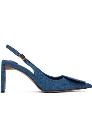Jacquemus Chaussures à talon bottier Duelo bleues à bride arrière - Les classiques