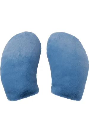 Marni Mitaines rembourrées bleues en fourrure synthétique