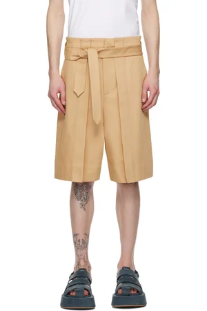 J.W.Anderson Short beige à plis