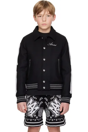 AMIRI Enfant | Blouson aviateur noir à appliqués d