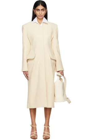 Jacquemus Manteau Cubo blanc cassé - Les sculptures