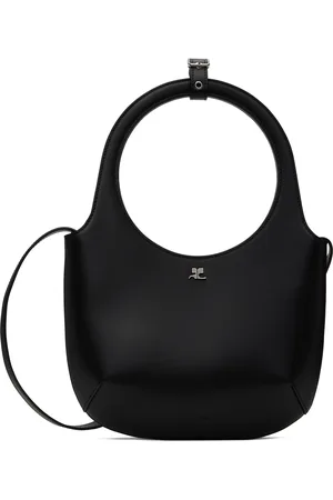 Courrèges Sac Holy noir en cuir