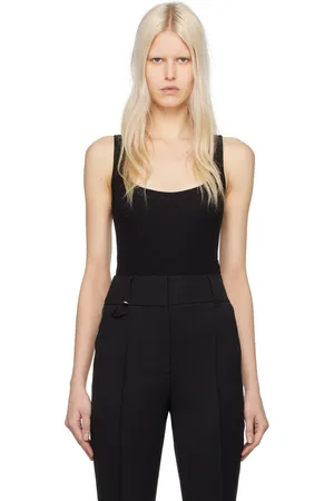 Jacquemus Justaucorps noir à patte en gros-grain - Les classiques