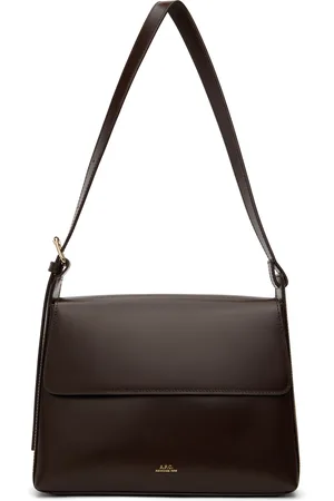A.P.C. Sac Virginie brun à rabat