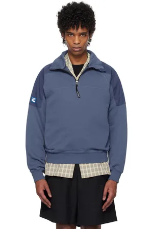 Kijun Pull molletonné bleu à demi-glissière