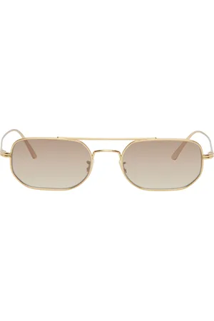 Khaite Lunettes de soleil 1989C dorées édition Oliver Peoples