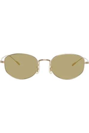 Oliver Peoples Lunettes de soleil Estra dorées - Handmade in Japan