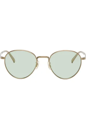Oliver Peoples Lunettes de soleil Kenser dorées - Handmade in Japan