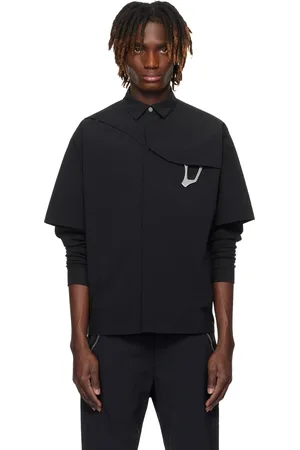 HELIOT EMIL Chemise noir à mousqueton