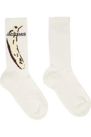 Jacquemus Chaussettes jaunes à logo