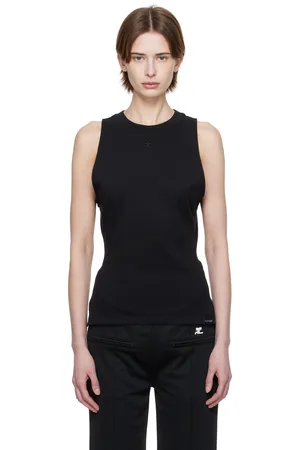 Courrèges Débardeur ajusté noir