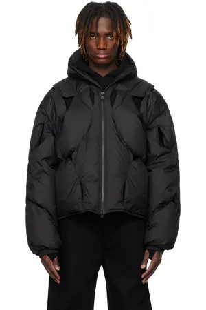 HELIOT EMIL Blouson Amnis noir rembourré en duvet