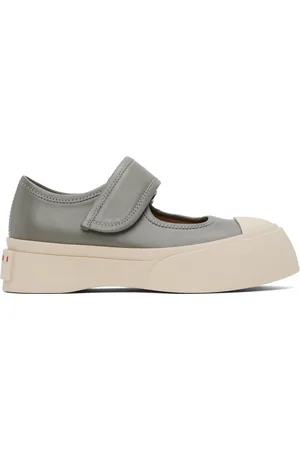 Marni Baskets de style Charles IX grises en cuir