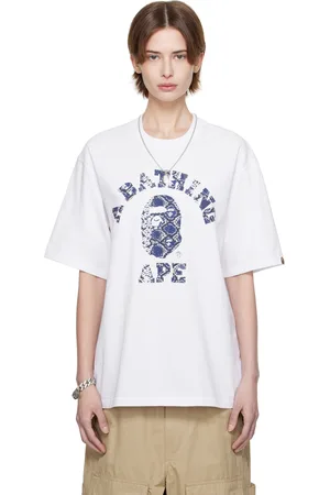 BAPE T-shirt blanc à logo imprimé exclusif à SSENSE - Lunar New Year