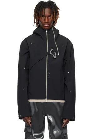 HELIOT EMIL Blouson Cloisterd noir en taffetas technique