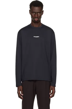 Jil Sander T-shirt noir à logo imprimé
