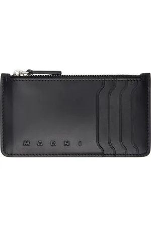 Marni Porte-carte noir en cuir