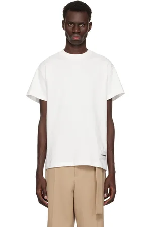 Jil Sander Ensemble de trois t-shirts à manches courtes blancs