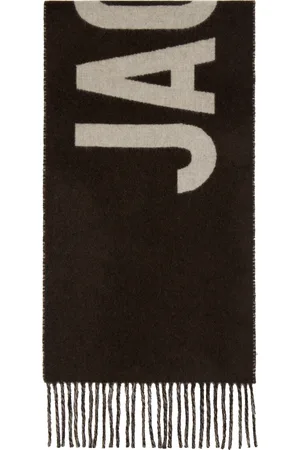 Jacquemus Écharpe brune à logo