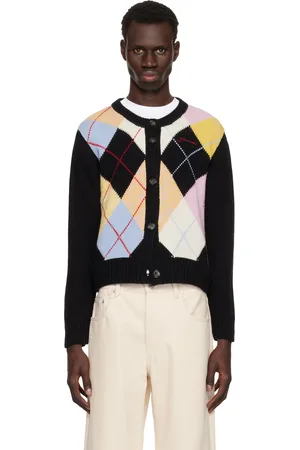 Ganni Cardigan multicolore à motif arlequin