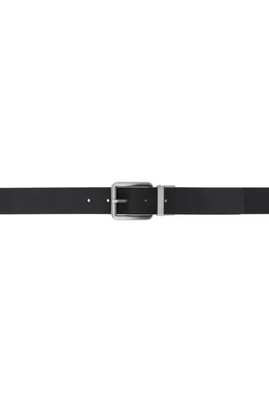 HUGO BOSS Ceinture réversible noir et brun en cuir