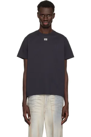 Ganni T-shirt décontracté noir à logos en pierres du Rhin