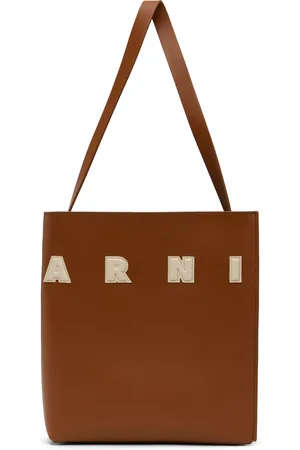 Marni Petit cabas Museo brun en cuir