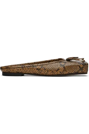 Jacquemus Ballerines de style mule brunes - La casa