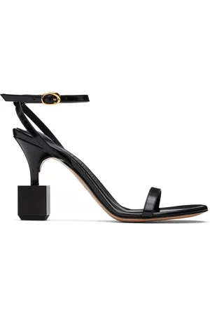 Jacquemus Sandales à talon sculptural Bisou noires - La casa