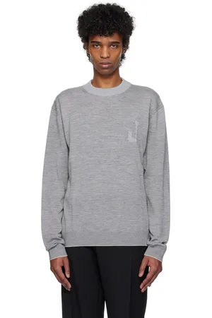 Jacquemus Pull gris en tricot