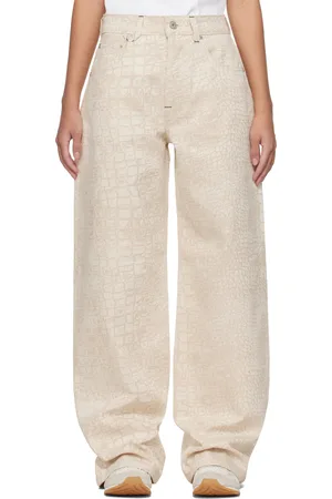 Jacquemus Jean ample de-Nîmes beige